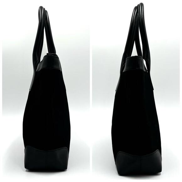 Authentic Gucci GG Vintage Ophidia Sherry Line Tote Bag Suede Black Purse - Picture 4 of 9